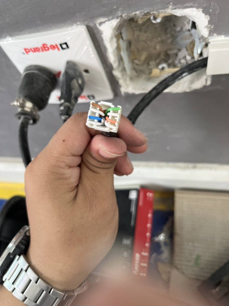 เข้าหัวสายlan