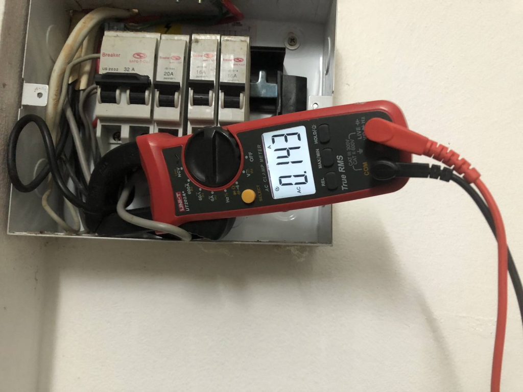 วัดไฟตู้คอนซูมเมอร์