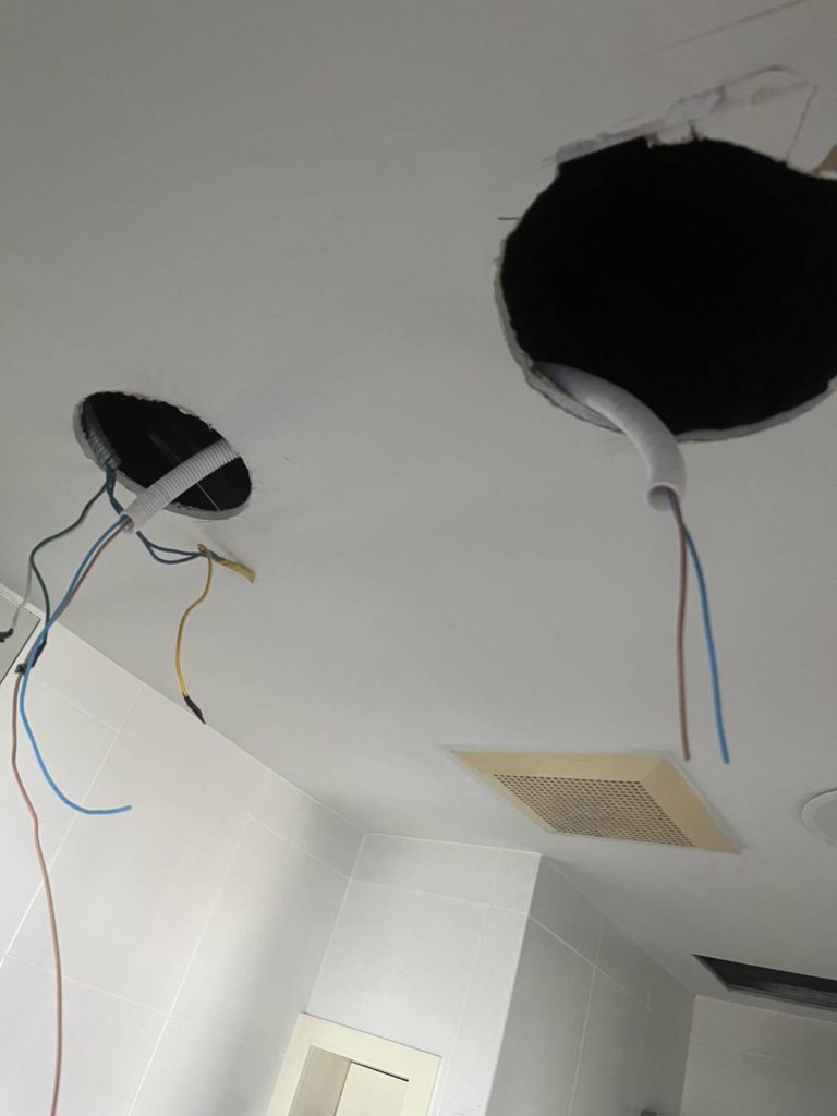 เตรียมติดตั้งดาวน์ไลท์