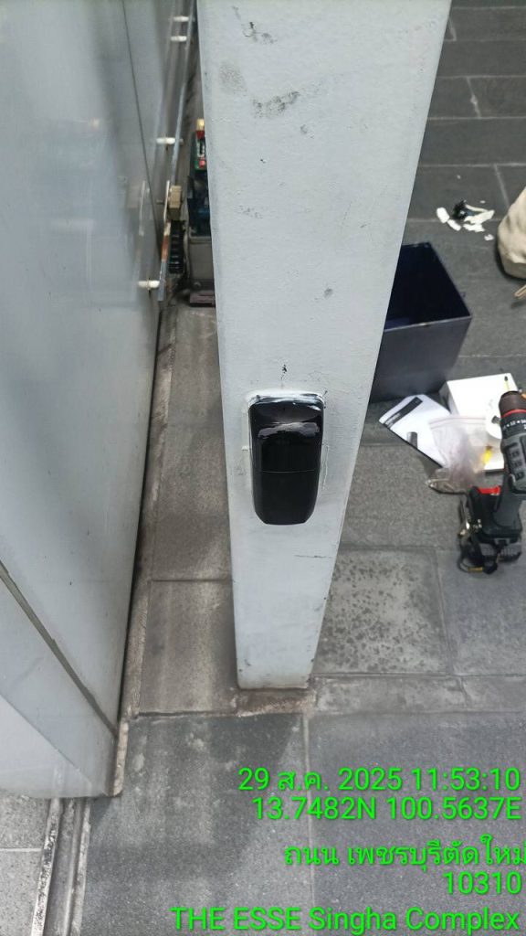 ติดตั้งเซ็นเซอร์กันหนีบ