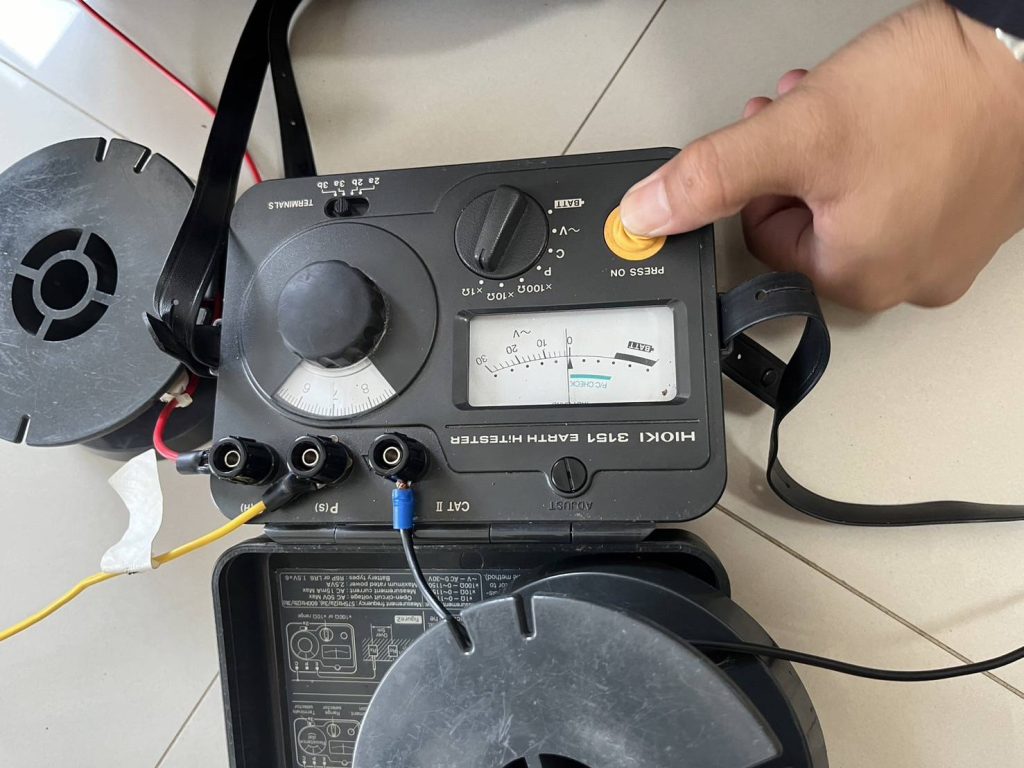 วัดค่าความต้านทานของระบบสายดิน