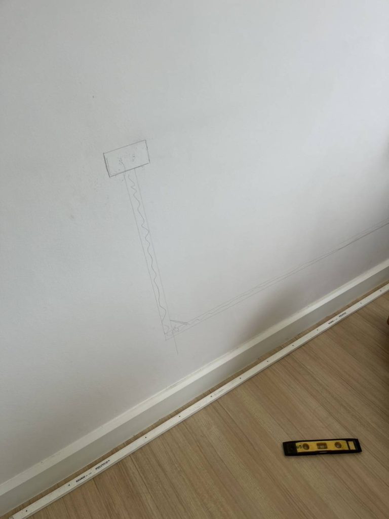 แนวติดตั้งปลั๊กและสายไฟ