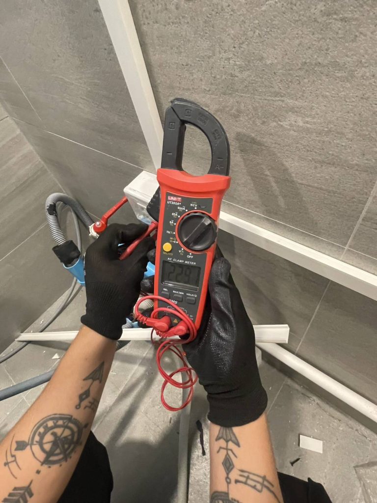 วัดไฟหลังการติดตั้ง