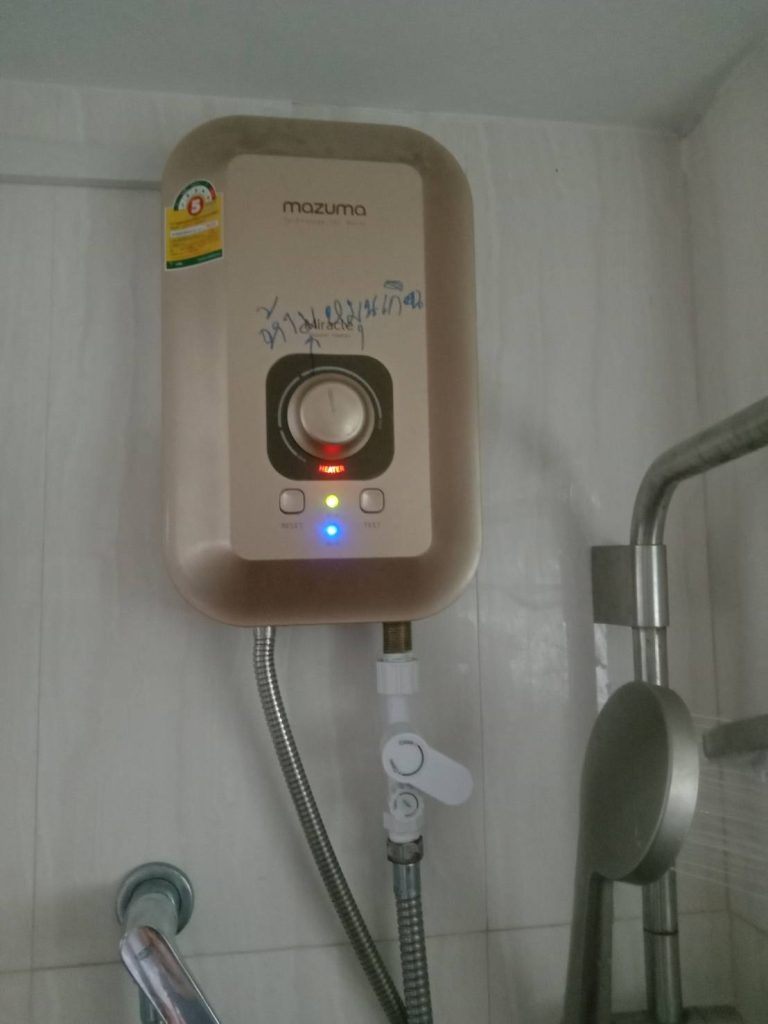 ติดตั้งสายกราวน์เครื่องทำน้ำอุ่น