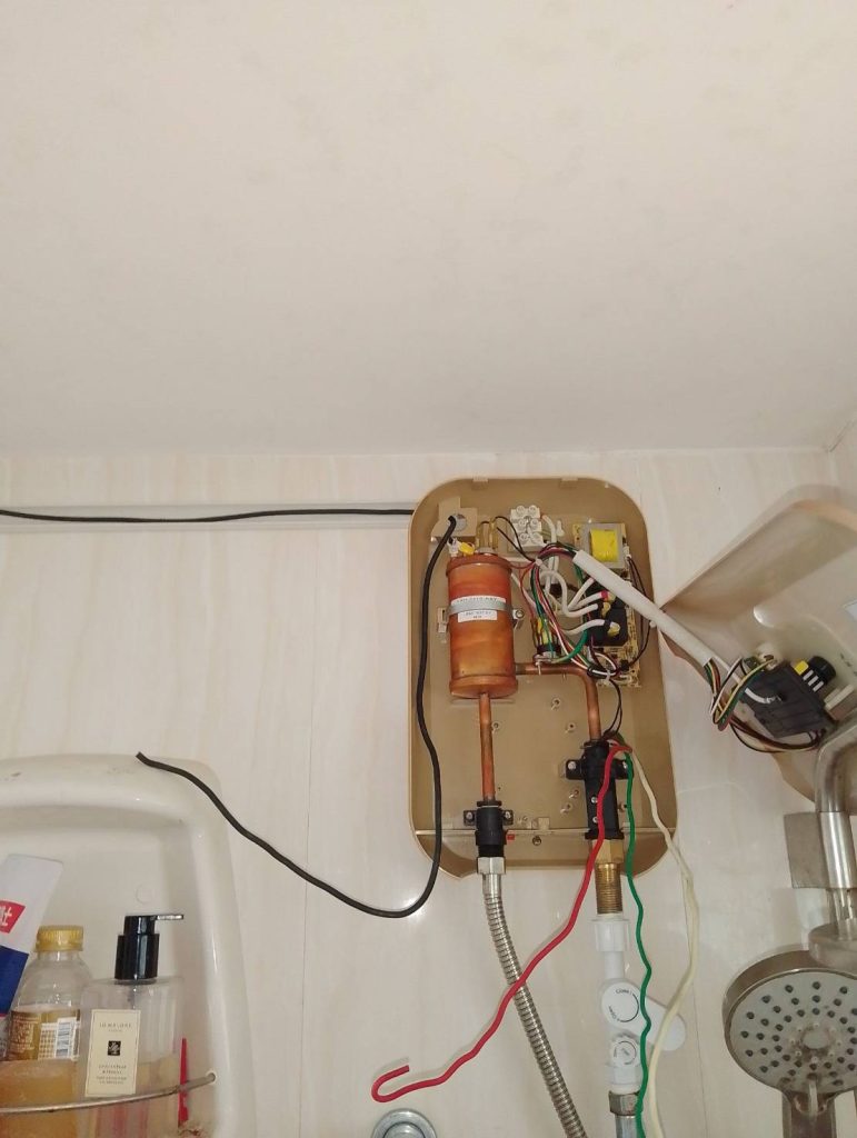 ติดตั้งสายกราวน์เครื่องทำน้ำอุ่น