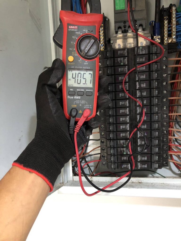 วัดกระแสตู้โหลดเซ็นเตอร์