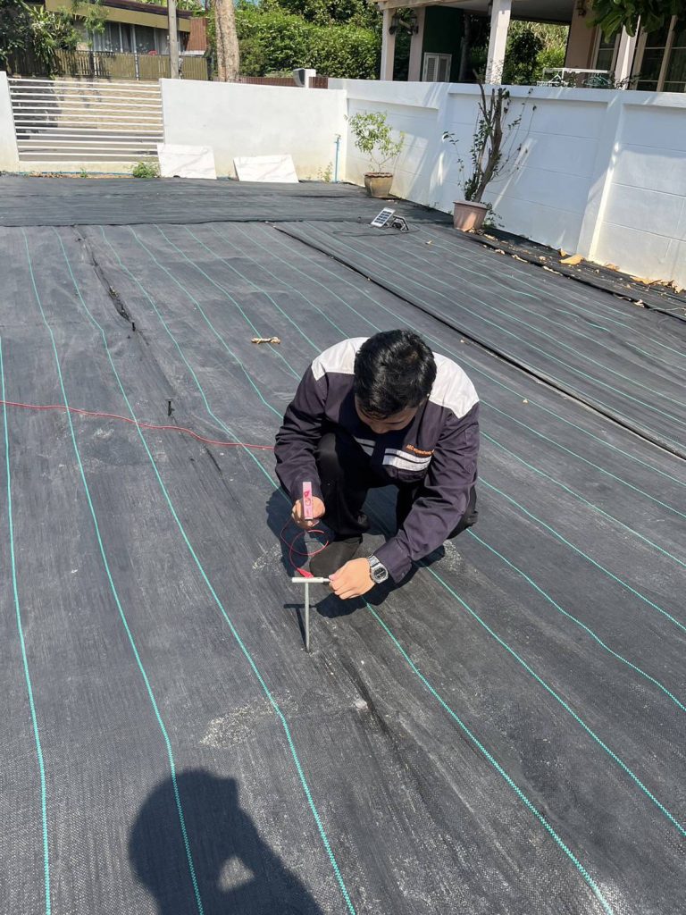 ตอกหลักวัดค่ากราวด์