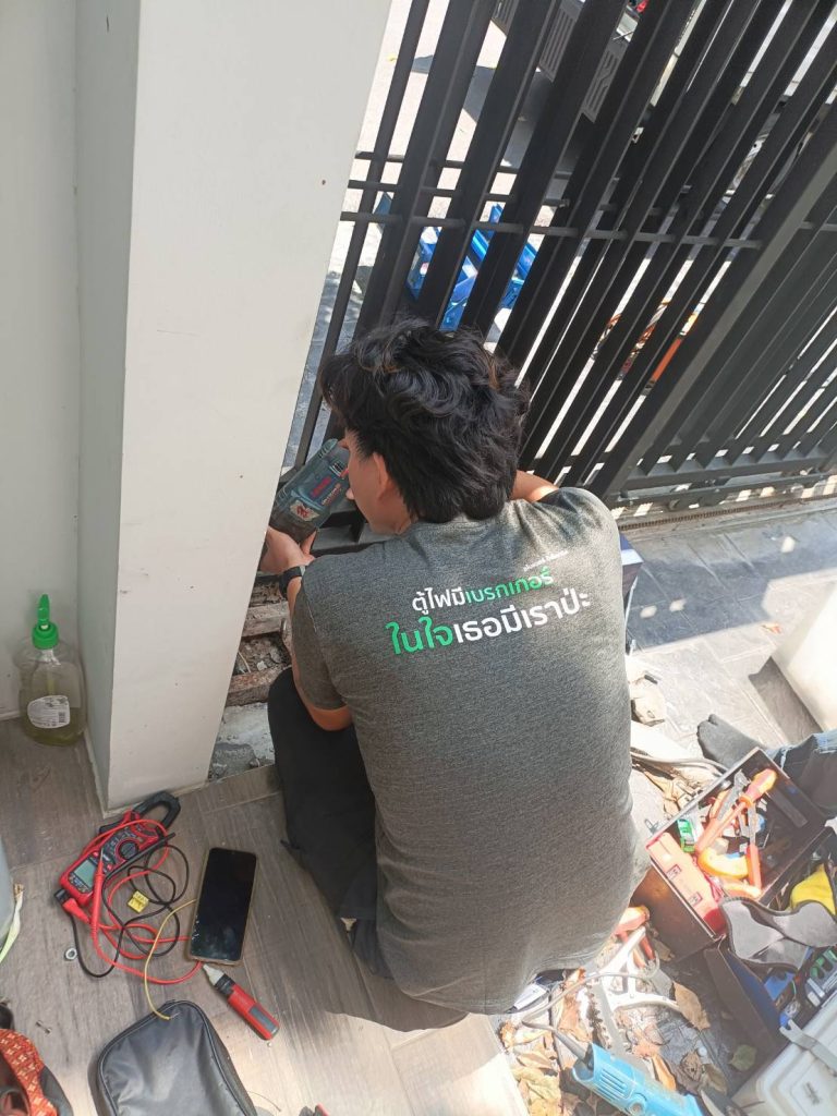 งานติดตั้งมอเตอร์ประตูรีโมท