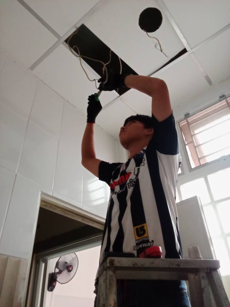 ติดตั้งไฟดาวน์ไลท์