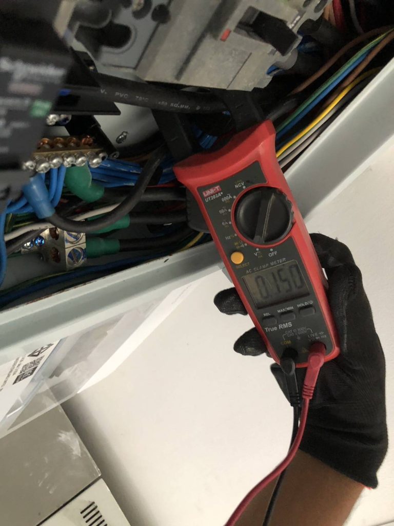 วัดกระแสตู้โหลดเซ็นเตอร์