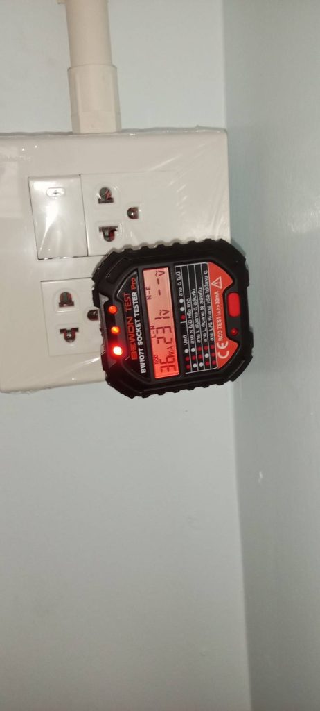 เช็กปลั๊กหลังติดตั้ง