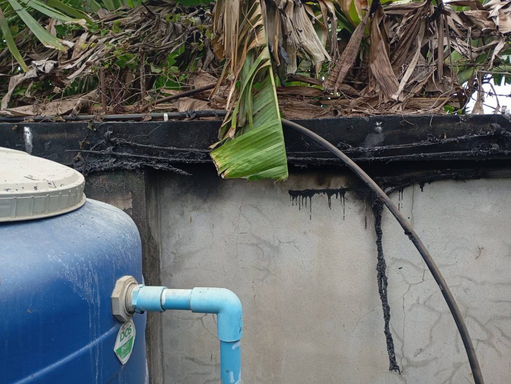 สายไฟเสียหายจากไฟไหม้