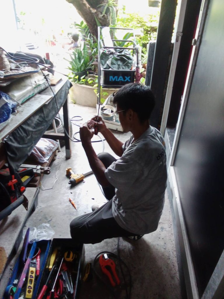 จัดเตรียมสายไฟ