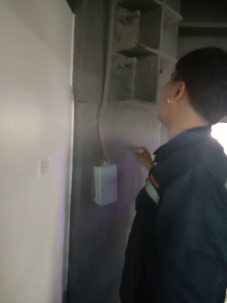 ช่างไฟฟ้าเข้าประเมินหน้างาน