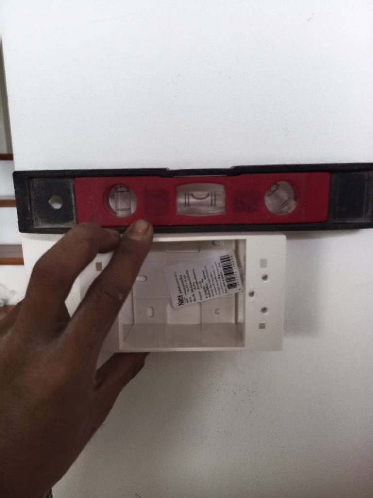 วัดความเอียงก่อนการติดตั้ง