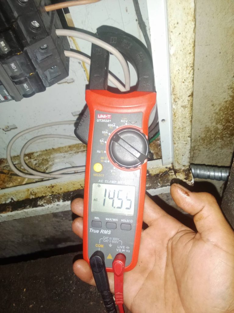 วัดไฟตู้โหลด