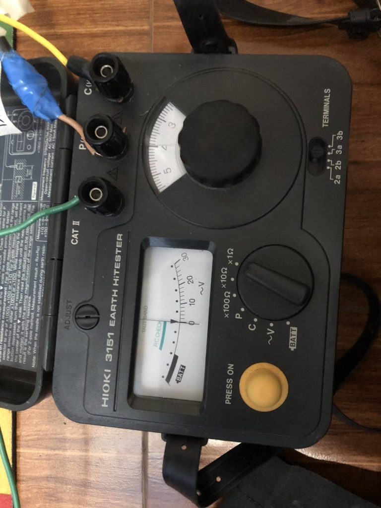 วัดค่าความต้านทานสายดิน