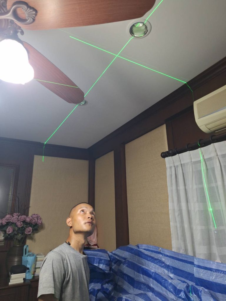 กำหนดตำแหน่งติดตั้งไฟดาวน์ไลท์ในห้อง