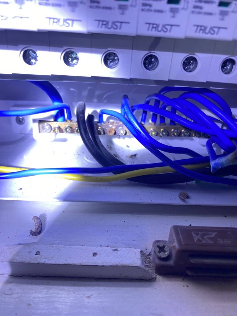 สายไฟในตู้คอนซูมเมอร์