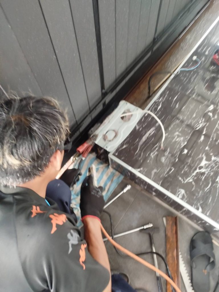 เชื่อมฐานมอเตอร์ประตูรีโมท