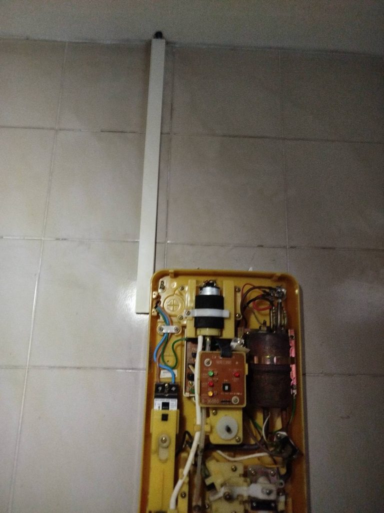 ด้านในของเครื่องทำน้ำอุ่น