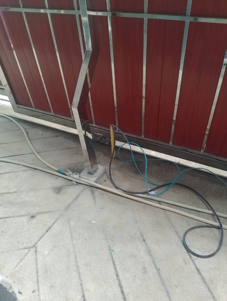 เดินสายไฟมอเตอร์ประตูรีโมท