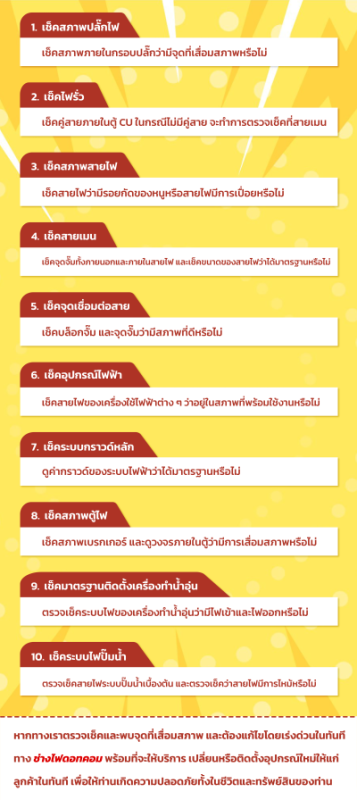 เช็คสิบอย่าง