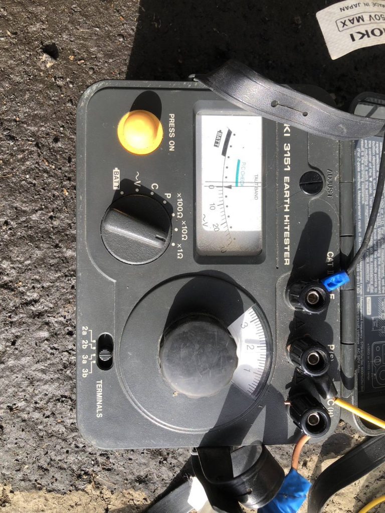 วัดค่าความต้านทานของดิน