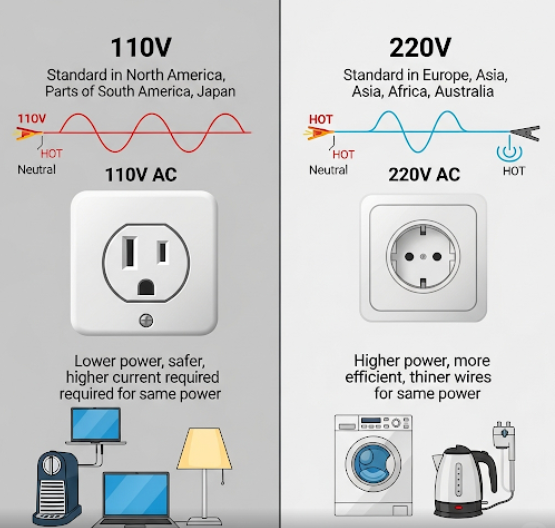 110V และ 220V