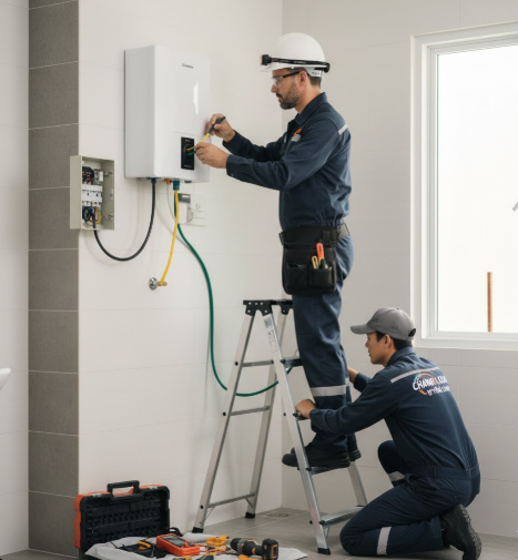 ติดตั้งอาบน้ำอุ่น