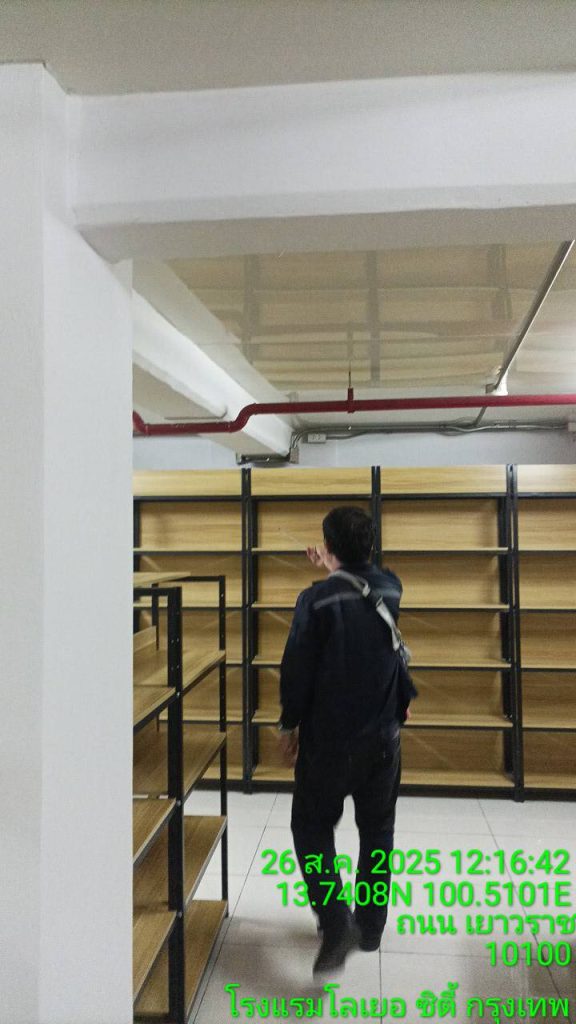 ช่างไฟฟ้าเข้าประเมินหน้างาน