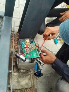 ติดตั้งมอเตอร์ประตูรีโมท