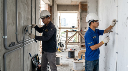 ช่างไฟ เดินท่อ กับ ตีกิ๊ฟ