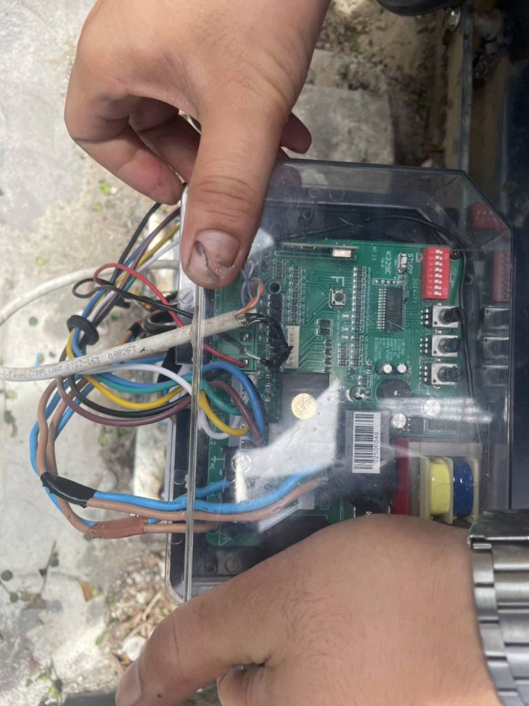 ตรวจเช็กมอเตอร์ประตูรีโมท