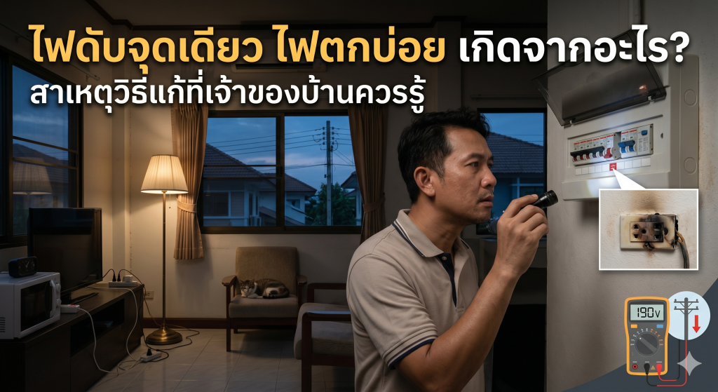 สาเหตุไฟตกบ่อย-ไฟดับจุดเดียว