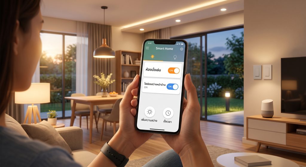 Smart Home System: เปลี่ยนบ้านธรรมดาให้ควบคุมไฟผ่านมือถือ ต้องเริ่มตรงไหน